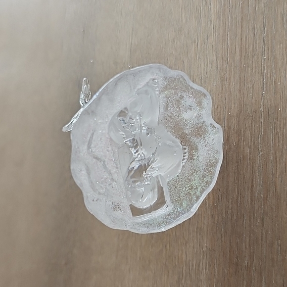 Frosted Acrylic Cherub Carolers Ornament - Picture 8 of 8